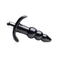 Frisky Bubbling Noir Ribbed Anal Plug
