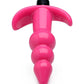 Frisky Bubbling Pink Ribbed Anal Plug