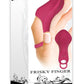 Frisky Finger Rechargeable Silicone Finger-Grip Vibrator - Burgundy