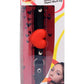 Frisky Heart Beat Silicone Heart Shaped Mouth Gag - Red