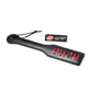 Frisky Imprint Spanking Paddle- Bitch - Black