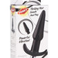 Frisky Thrilling Noir Smooth Anal Plug - Black