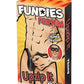 Fundies Unzip It Thong with Black Zorro Mask - Black - One Size