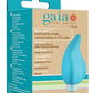 Gaia Eco Caress Rechargeable Plant Based Vibrator - Aqua/Blue