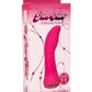 Gem Vibe Collection Glider Rechargeable Silicone G-Spot Vibrator - Pink