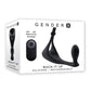 Gender X Back It Up Rechargeable Silicone Vibrating Butt Plug with Remote - Black