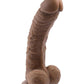 Gender X Flexskin Poseable True Feel Dildo - Chocolate - 10in