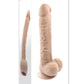 Gender X Flexskin Poseable True Feel Dildo - Vanilla - 10in