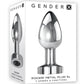Gender X Rockin Rechargeable Metal XL Plug - Metal/Silver - XLarge