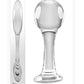 Gender X The Baller Glass Anal Plug - Clear