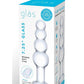 Glas Beaded Glass Butt Plug - Clear - 7.25in