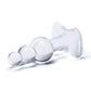 Glas Beaded Glass Butt Plug with Tapered Base
