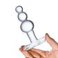 Glas Beaded Glass Butt Plug with Tapered Base