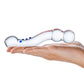 Glas Curved G-Spot Glass Textured Dildo