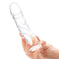 Glas Curved Realistic Glass Dildo with Veins