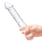 Glas Double Ended Glas Dildo with Anal Beads