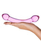 Glas Double Trouble Purple Dildo