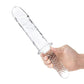 Glas Girthy Glass Cock Double Ended with Handle