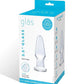 Glas Glass Butt Plug - Clear - 3.5in