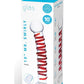 Glas Mr. Swirly Glass Dildo - Clear/Red - 10in