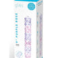 Glas Purple Rose Glass Nubby Dildo - Clear/Pink - 9in