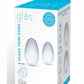 Glas Yoni Eggs - Clear - 2 Piece
