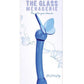 Glass Menagerie Butterfly G-Spot Dildo - Blue/Dark Blue