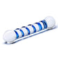 Glass Spiral Glass Textured Dildo