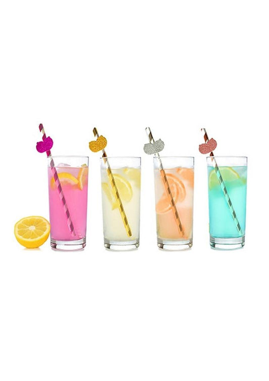 Glitterati Boobie Party Tall Party Straws