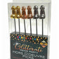 Glitterati Hor D' Oeuvre's Picks - Assorted Colors/Gold/Rose Gold/Silver - 6 Per Set
