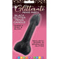 Glitterati Penis Candle - Black Glitter - Black