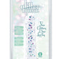 Glittergasm Swirl Clear Dildo with Suction Cup - Blue/Purple/Violet Glitter - Blue/Purple