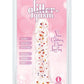 Glittergasm Swirl Clear Dildo with Suction Cup - Orange/Red/Golden Glitter - Gold/Orange/Red