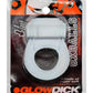 Glowdick Silicone Cockring with Led - Clear/Clear Ice