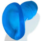 Glowhole 2 Hollow Buttplug with Led Insert - Large - Blue Morph