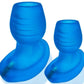Glowhole 2 Hollow Buttplug with Led Insert - Large - Blue Morph