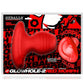 Glowhole 2 Hollow Buttplug with Led Insert - Large - Red Morph - Red - Large
