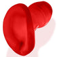 Glowhole 2 Hollow Buttplug with Led Insert - Large - Red Morph