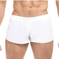 Goal Line Extreme Split Booty Shorts - White - Large/XLarge