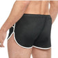 Goal Line Side Split Mesh Booty Shorts