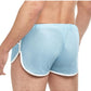 Goal Line Side Split Mesh Booty Shorts