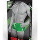 Goal Line Side Split Mesh Booty Shorts - Green - Medium/Small