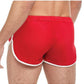 Goal Line Side Split Mesh Booty Shorts