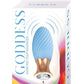 Goddess Diamond Tulip Rechargeable Silicone Massager - Blue