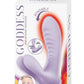 Goddess Heat Up Rechargeable Silicone Bunny Massager - Lavender