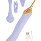 Goddess Lavender Elegance Rechargeable Silicone Dual End Massager