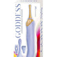 Goddess Lavender Elegance Rechargeable Silicone Dual End Massager - Lavender/Purple