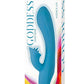 Goddess Lavish Desire Rechargeable Silicone Vibrator - Blue