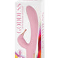 Goddess Tri-Tip Rechargeable Silicone Personal Vibrator - Pink