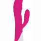 Gossip 20x Wavy Silicone Rabbit Vibrator - Pink